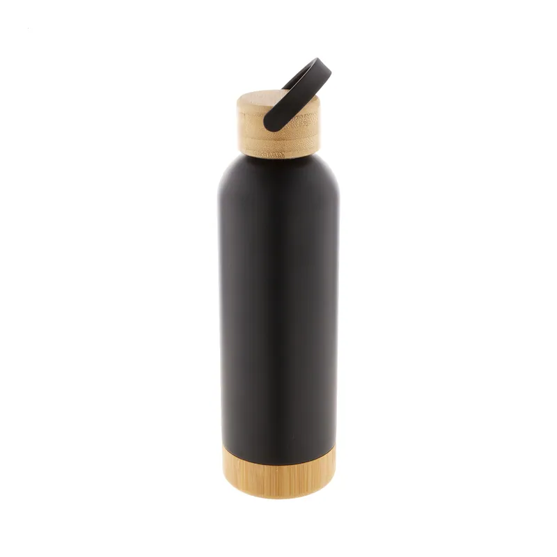 Balestruccio – Borraccia termica in acciaio inox 500 ml, colore Nero, vista fronte