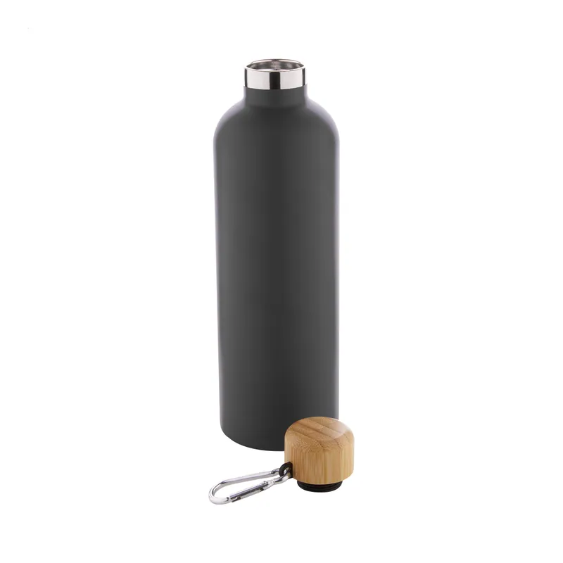 Agrifoglio – Borraccia termica in acciaio inox 500 ml, colore Nero