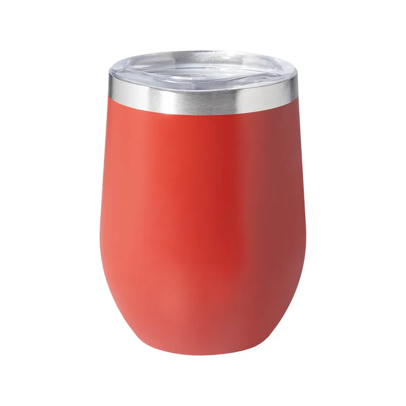 Zafferano – Tumbler termico in acciaio inox riciclato 350 ml, colore Rosso