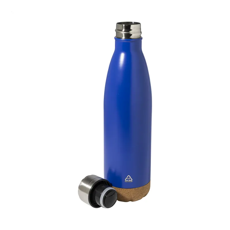 Anfratto – Borraccia termica in acciaio inox riciclato 500 ml, colore Blu