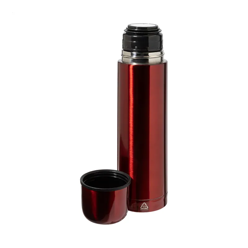 Colombaccio – Thermos in acciaio inox riciclato 500 ml, colore Rosso