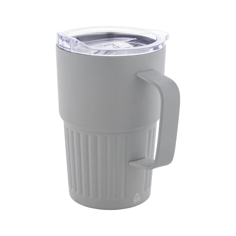 Nibbio – Tumbler termico in acciaio inox riciclato 470 ml, colore Grigio scuro