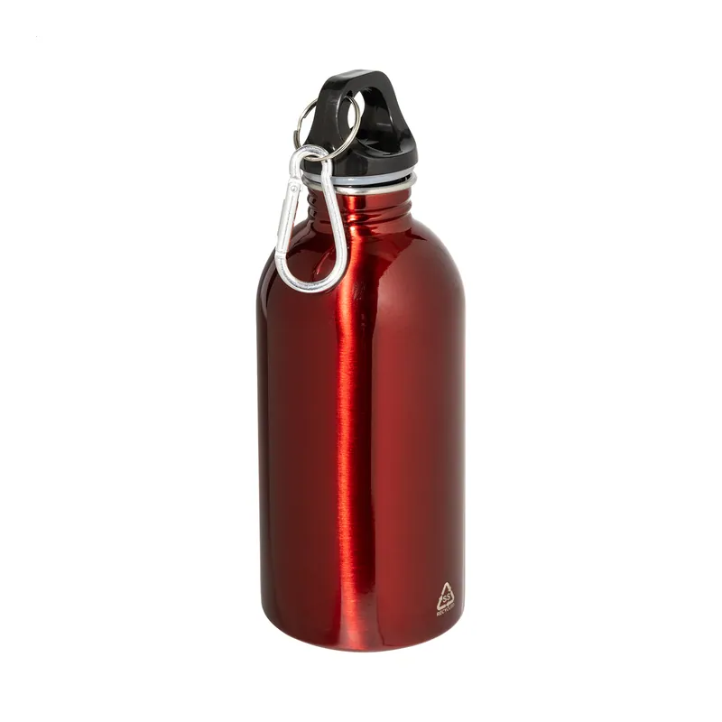 Onice – Borraccia in acciaio inox riciclato 400 ml, colore Rosso