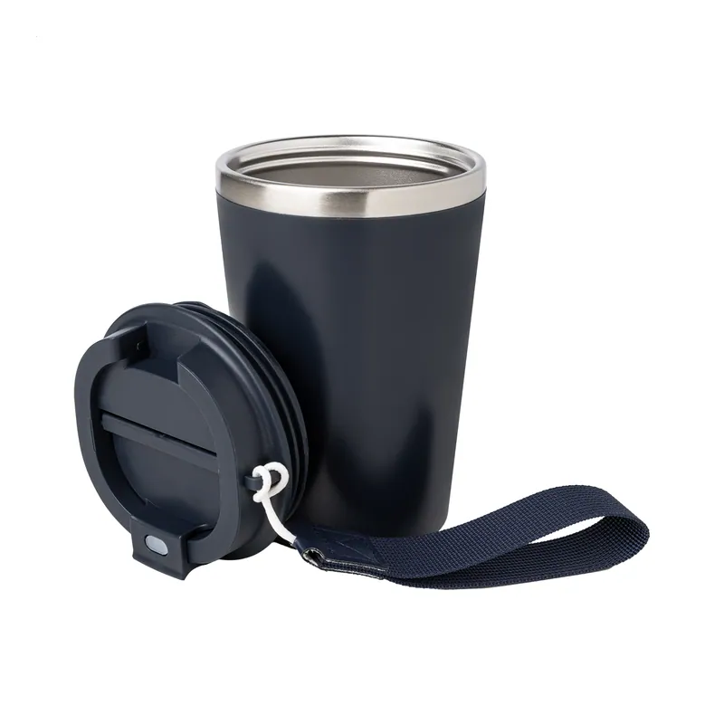 Tarassaco – Tumbler termico in acciaio inox riciclato 350 ml, colore Blu scuro