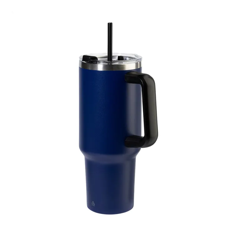 Arenaria – Tumbler termico in acciaio inox riciclato 1200 ml, colore Blu scuro