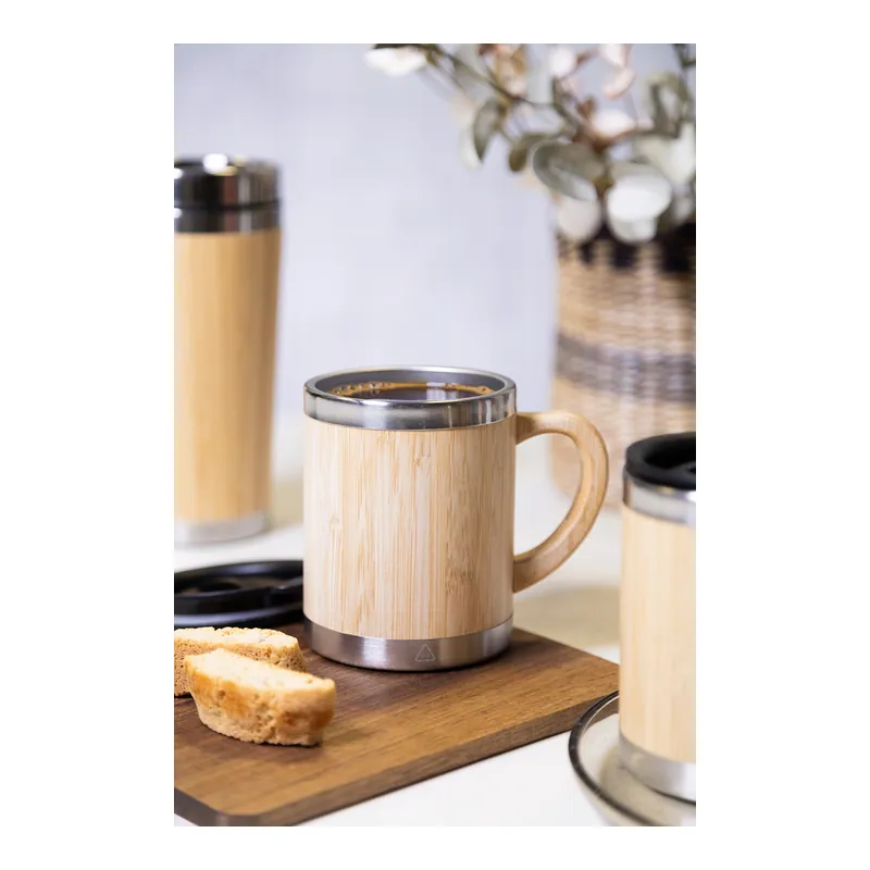 Guglia – Tumbler termico in bambù 300 ml, colore Naturale