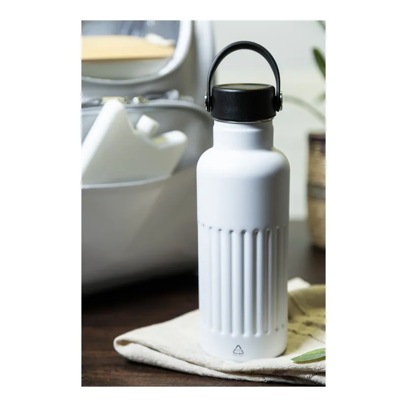 Germano – Thermos in acciaio inox riciclato 500 ml, colore Bianco