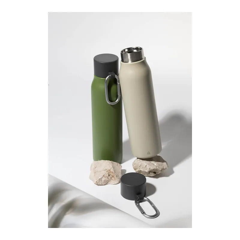 Nespolo – Borraccia termica in acciaio inox riciclato 500 ml, colore Naturale