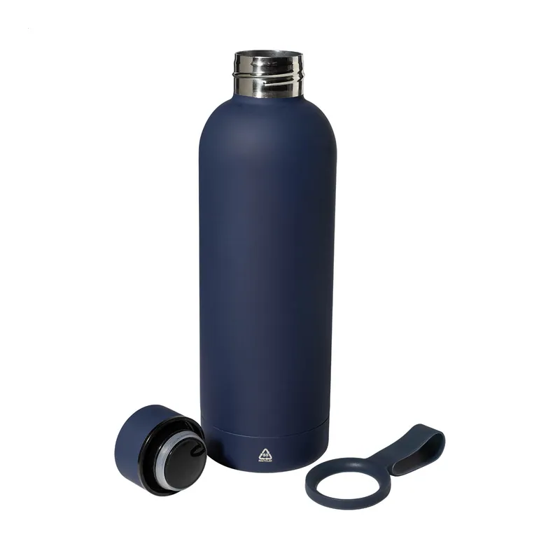 Topazio – Borraccia termica in acciaio inox riciclato 500 ml, colore Blu scuro