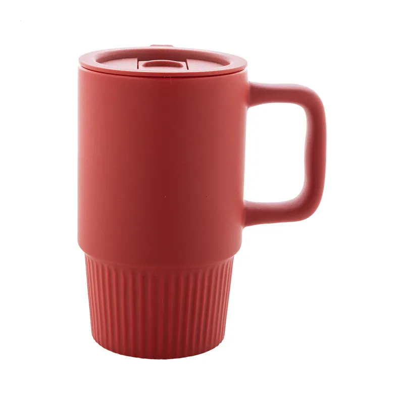 Passero – Tazza da viaggio in ceramica 420 ml, colore Rosso