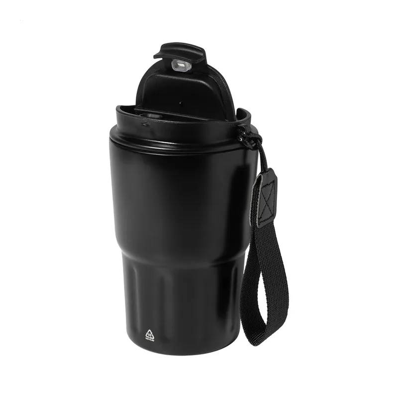 Argine – Tumbler termico in acciaio inox riciclato 350 ml, colore Nero