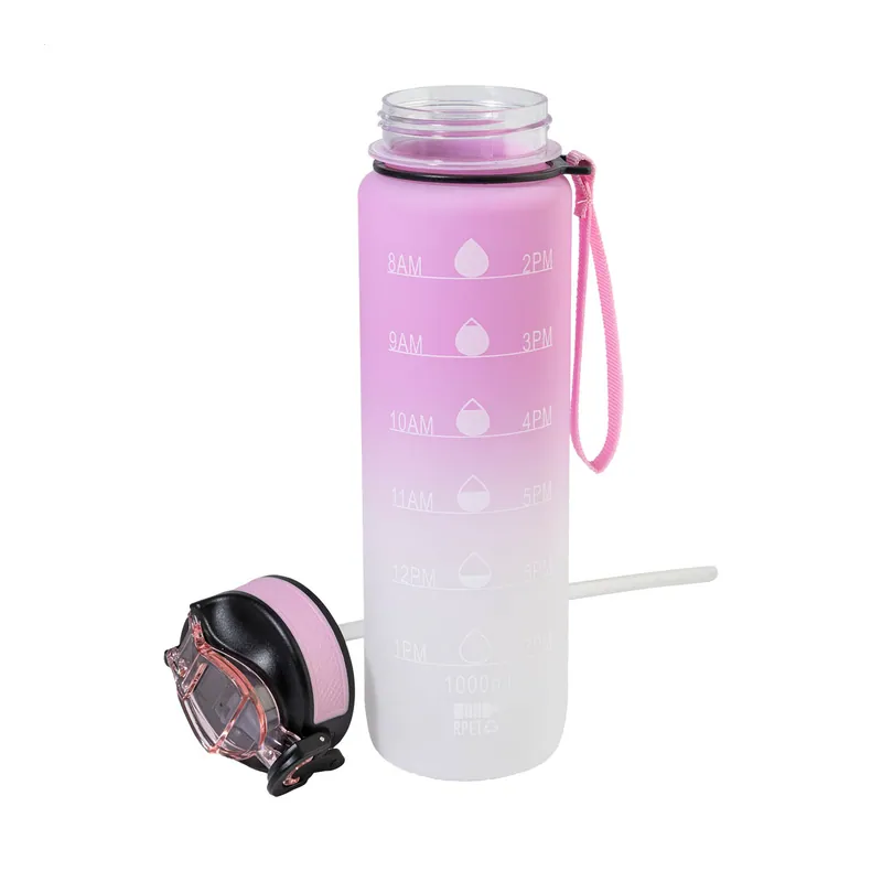 Pigna – Borraccia sportiva in RPET riciclato 1 litro, colore Rosa