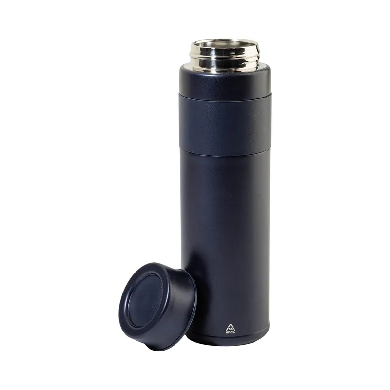 Armonia – Borraccia termica in acciaio inox riciclato 550 ml, colore Blu scuro