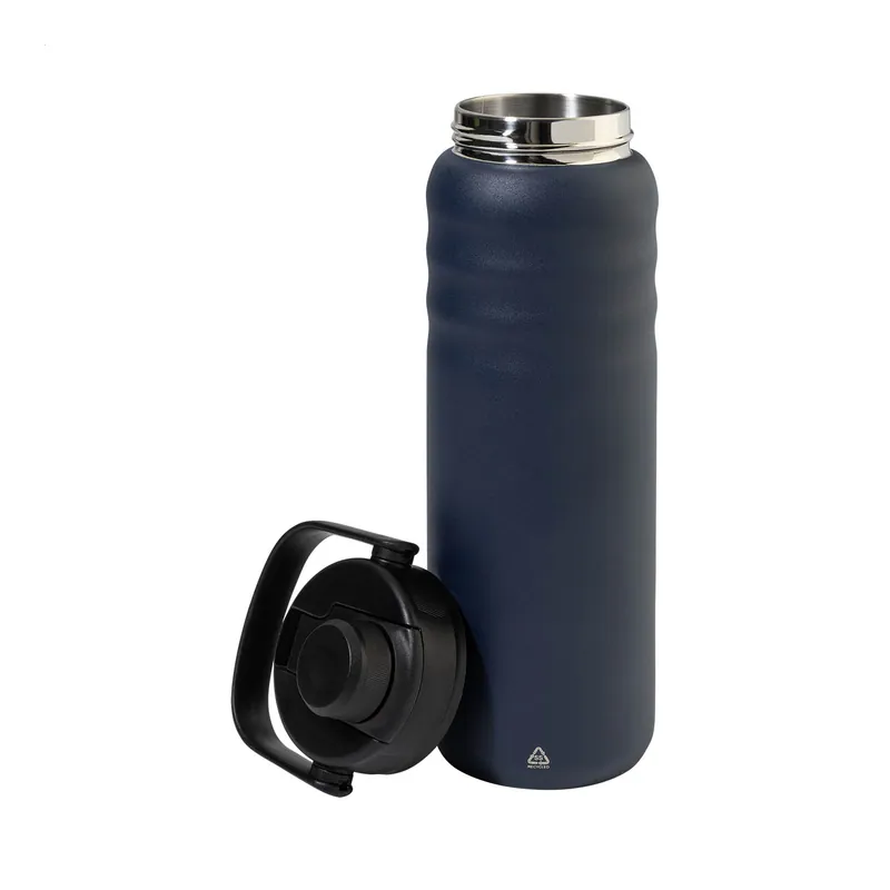 Muflone – Borraccia termica in acciaio inox riciclato 600 ml, colore Blu scuro
