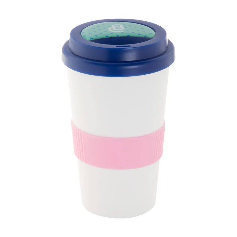 Meandro – Tumbler termico in silicone 400 ml, colore Blu scuro
