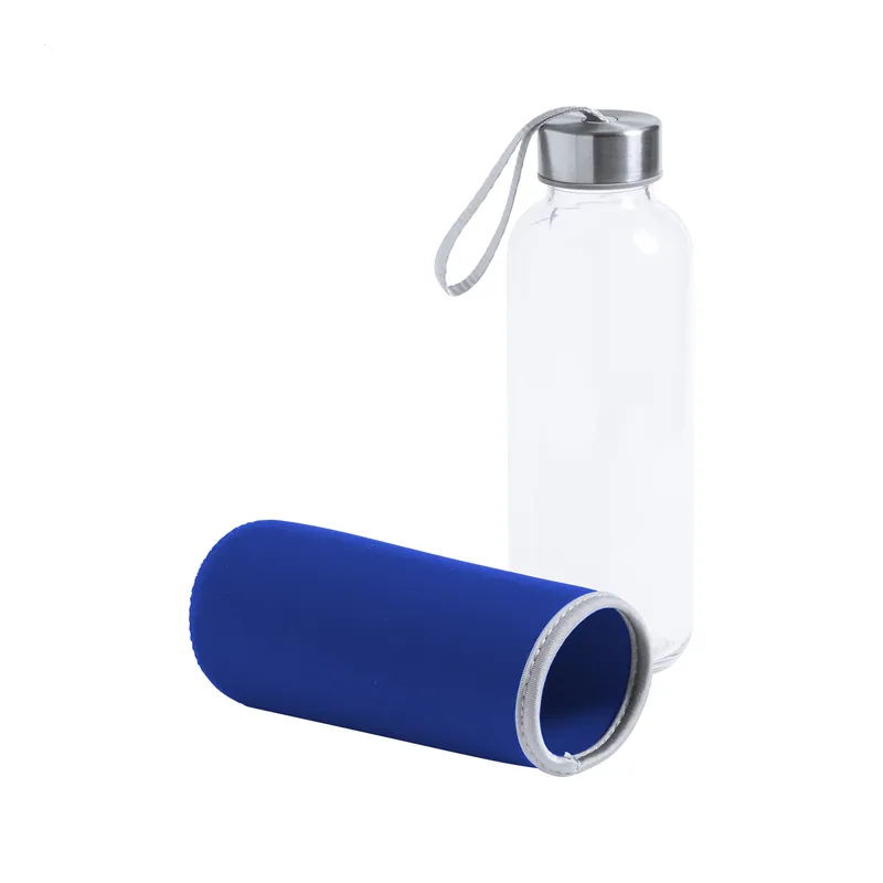 Falesia – Borraccia in vetro 420 ml, colore Blu
