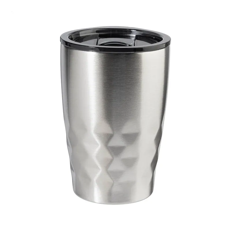 Martora – Tumbler termico in acciaio inox 350 ml, colore Argento, vista fronte