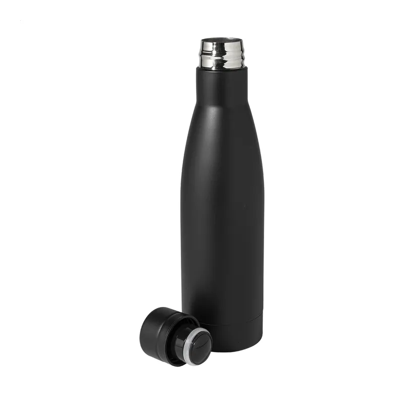 Usignolo – Borraccia termica in acciaio inox 500 ml, colore Nero