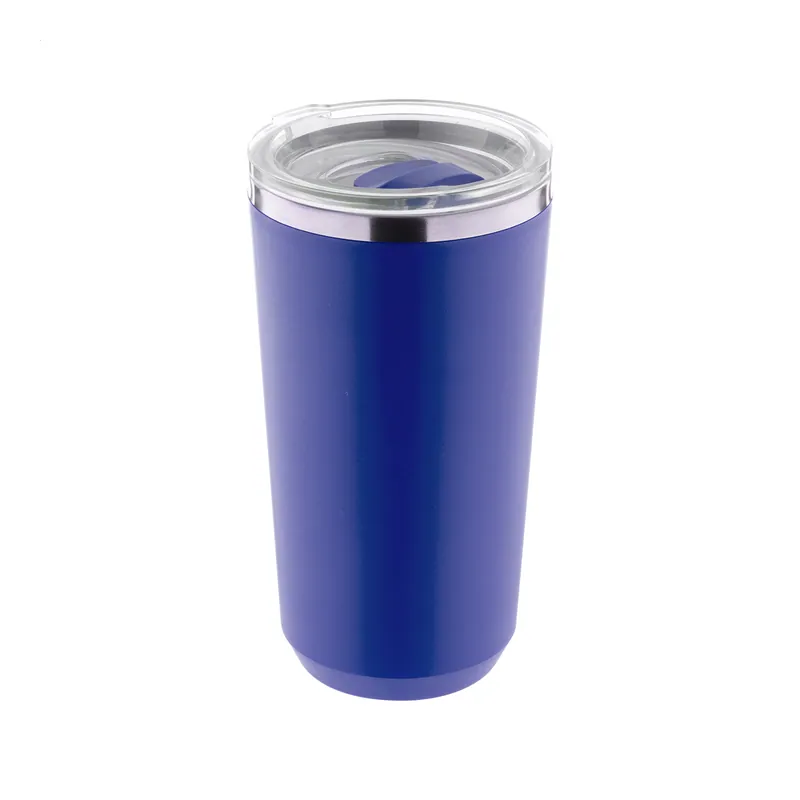 Veronica – Bicchiere riutilizzabile in polipropilene 500 ml, colore Blu, vista fronte