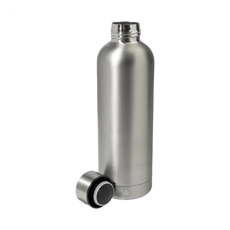 Picchio – Borraccia termica in acciaio inox riciclato 500 ml, colore Argento
