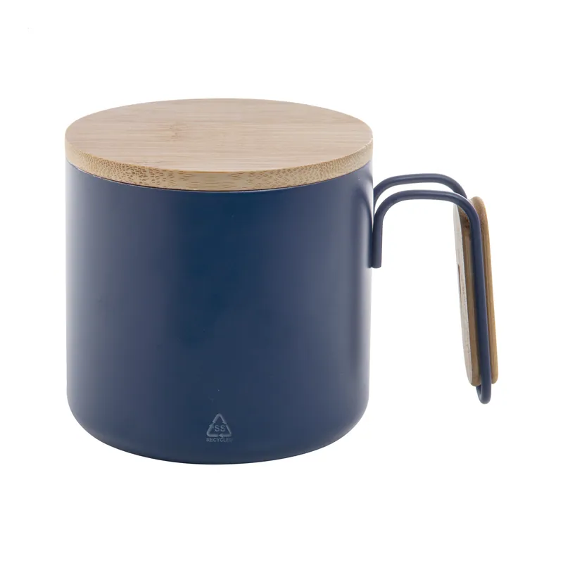 Cormorano – Tumbler termico in acciaio inox riciclato 300 ml, colore Blu scuro