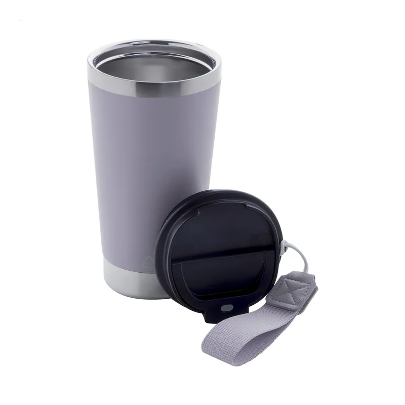 Mandorla – Tumbler termico in acciaio inox riciclato 430 ml, colore Viola