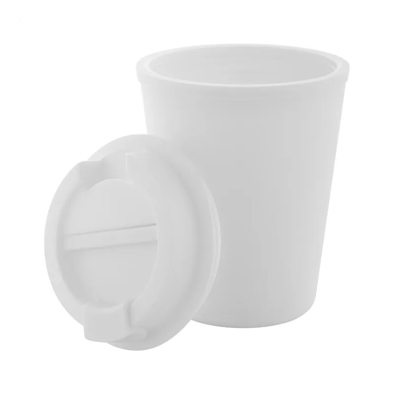 Forcella – Bicchiere riutilizzabile in polipropilene 300 ml, colore Bianco