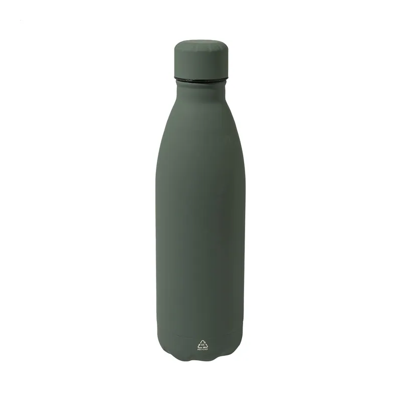 Quiete – Borraccia in acciaio inox riciclato 790 ml, colore Verde, vista fronte