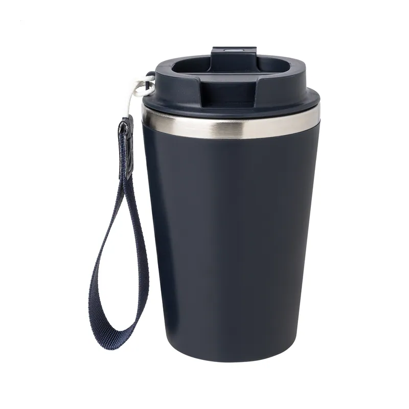 Tarassaco – Tumbler termico in acciaio inox riciclato 350 ml, colore Blu scuro