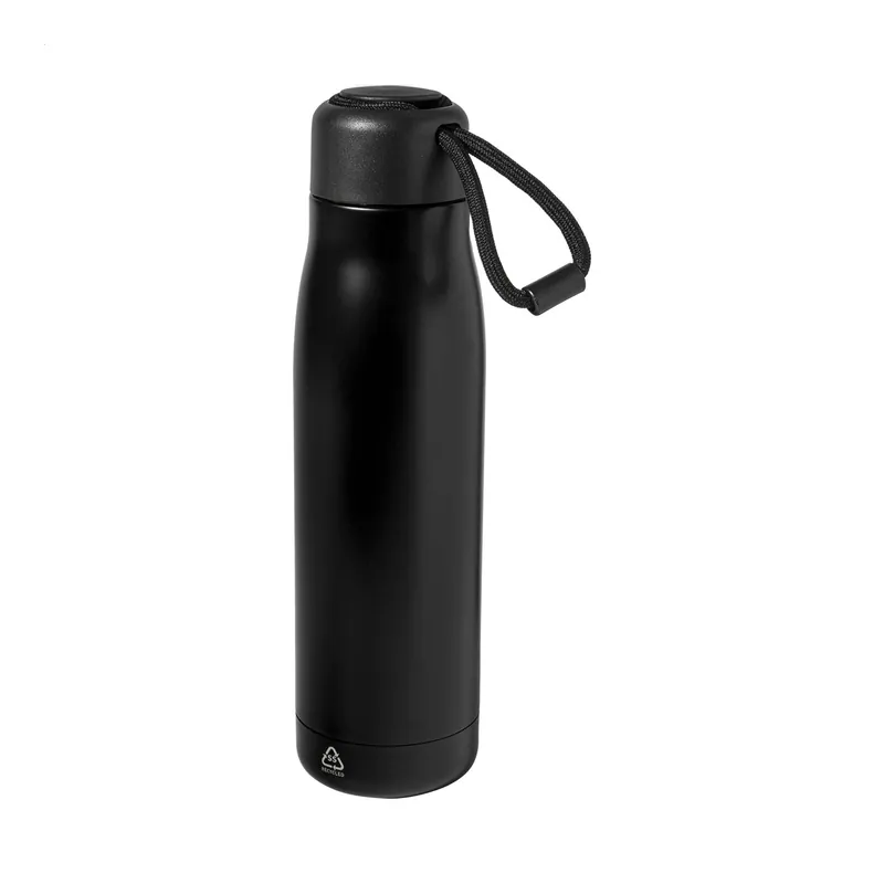 Ansa – Borraccia termica in acciaio inox riciclato 500 ml, colore Nero
