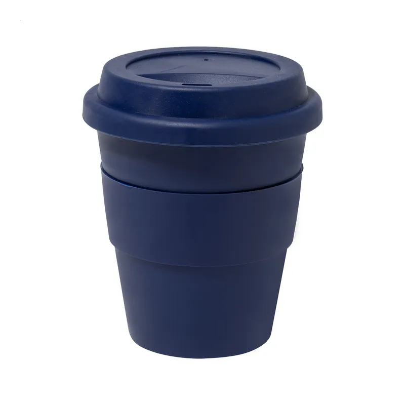 Ermellino – Bicchiere riutilizzabile in polipropilene 350 ml, colore Blu scuro, vista fronte