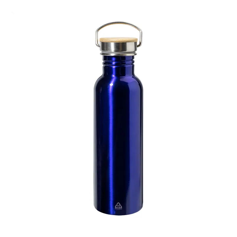 Radice – Borraccia in acciaio inox riciclato 750 ml, colore Blu, vista fronte