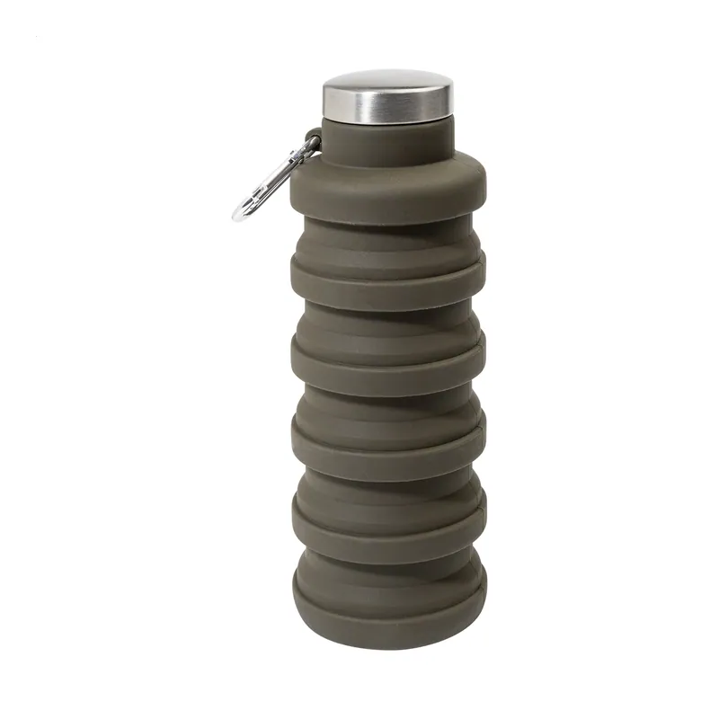 Tamerice – Borraccia in silicone 500 ml, colore Verde