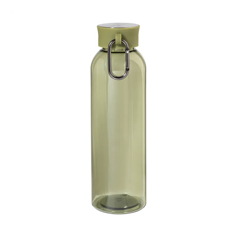 Castagna – Borraccia in RPET riciclato 600 ml, colore Verde, vista fronte