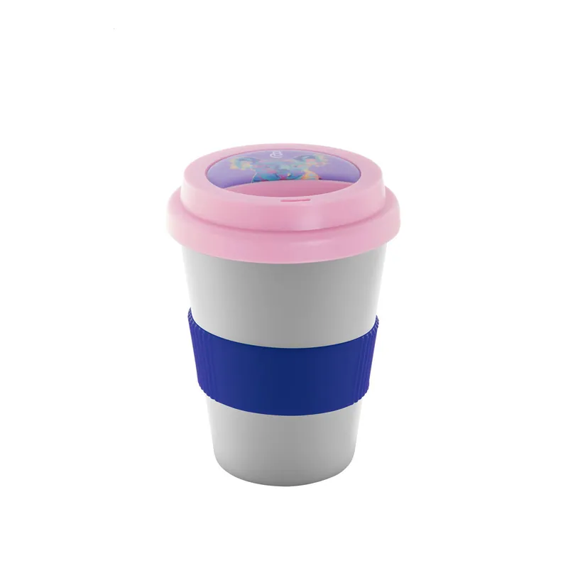 Colle – Tumbler termico in silicone 300 ml, colore Bianco