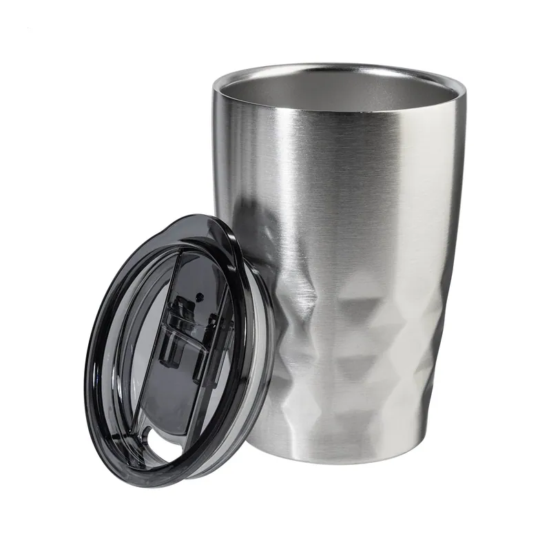 Martora – Tumbler termico in acciaio inox 350 ml, colore Argento