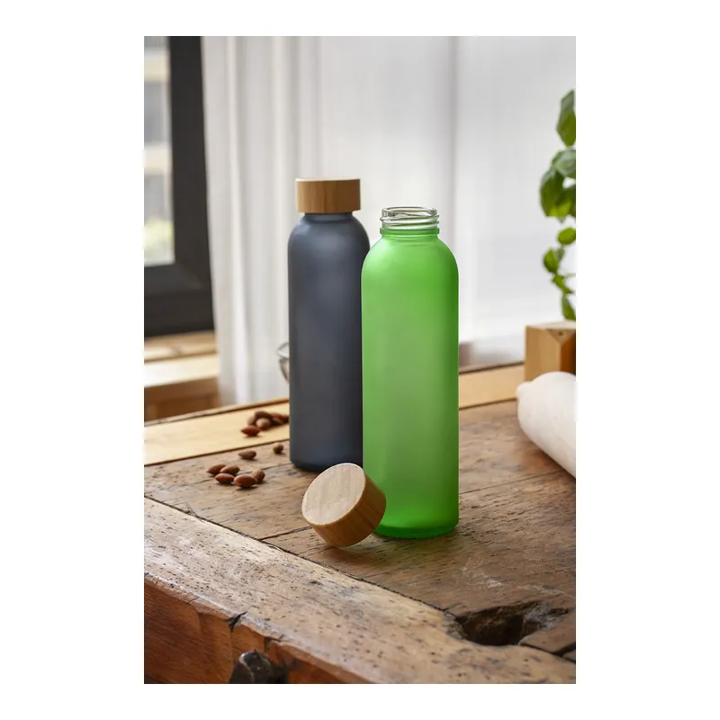 Cinciallegra – Borraccia in vetro 500 ml, colore Blu