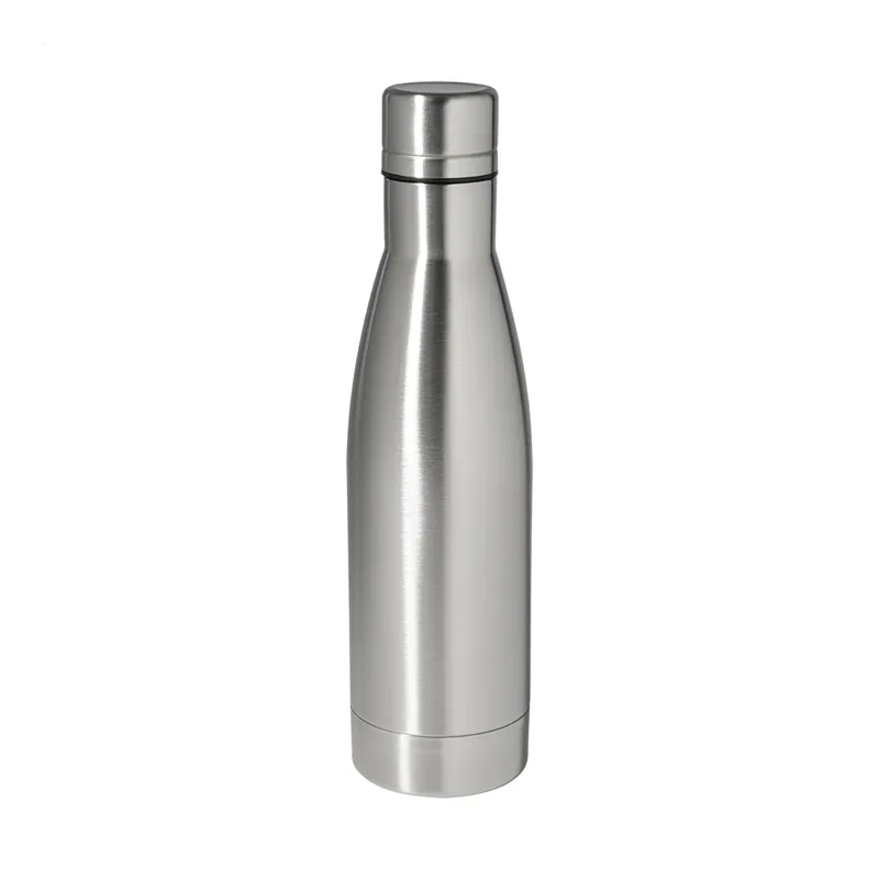 Usignolo – Borraccia termica in acciaio inox 500 ml, colore Argento, vista fronte