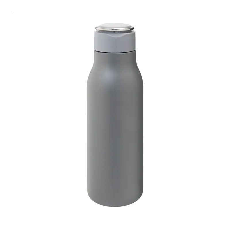 Berillo – Borraccia in acciaio inox 600 ml, colore Grigio, vista fronte