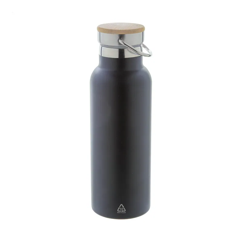 Ritmo – Borraccia termica in acciaio inox riciclato 500 ml, colore Nero
