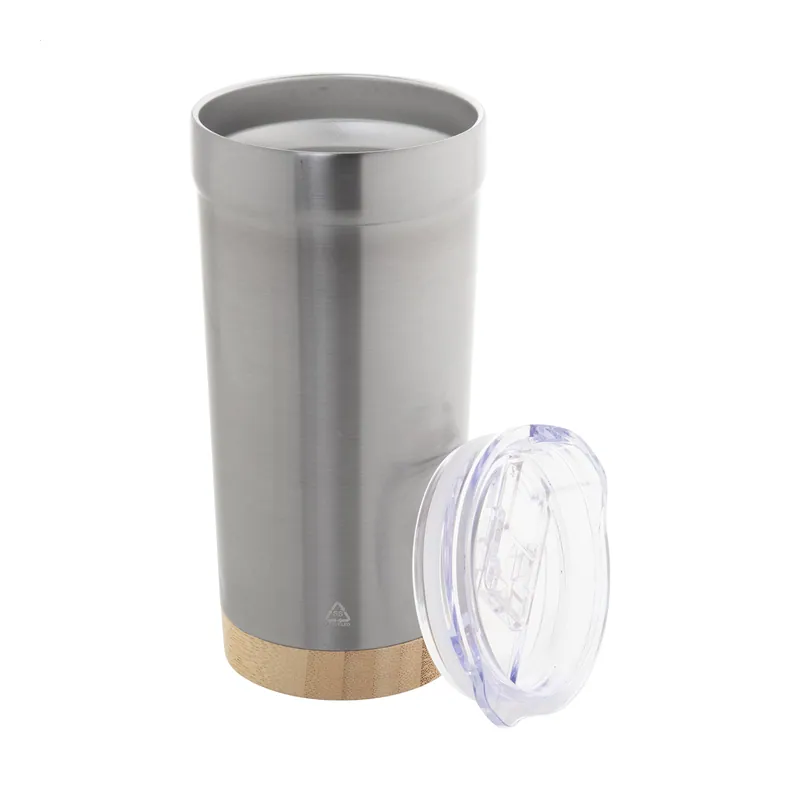 Bagliore – Tumbler termico in acciaio inox riciclato 600 ml, colore Argento