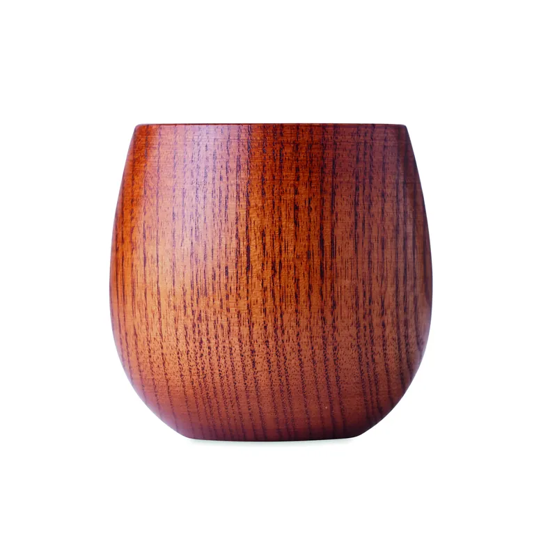 Mandorlo – Tazza da viaggio in legno 250 ml, colore Legno, vista retro