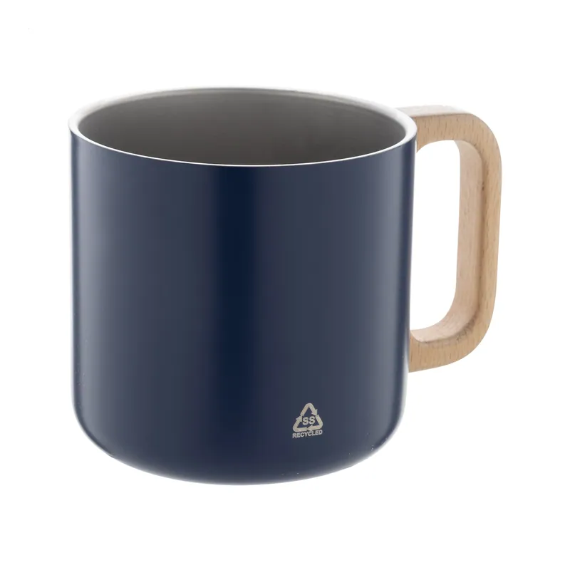 Seppia – Tumbler termico in acciaio inox riciclato 350 ml, colore Blu scuro