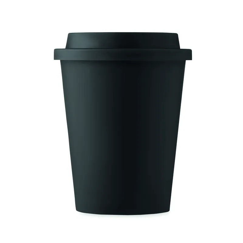 Ciliegio – Bicchiere riutilizzabile in polipropilene 300 ml, colore Nero, vista retro
