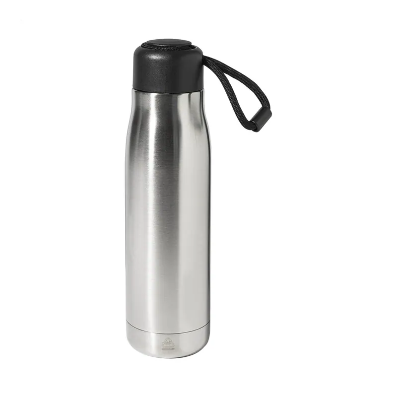 Ansa – Borraccia termica in acciaio inox riciclato 500 ml, colore Argento, vista fronte