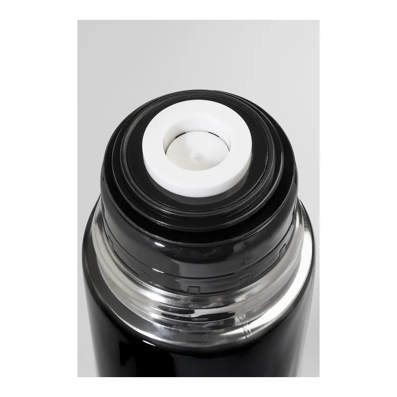 Faina – Thermos in acciaio inox riciclato 1 litro, colore Nero