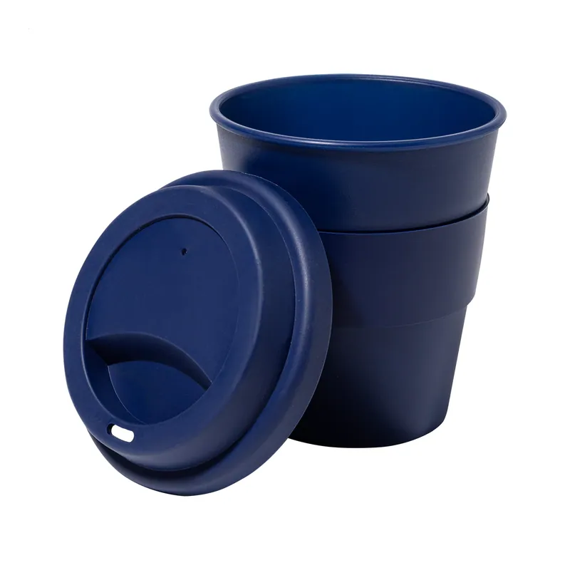 Ermellino – Bicchiere riutilizzabile in polipropilene 350 ml, colore Blu scuro