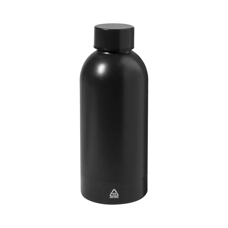 Narciso – Borraccia in acciaio inox riciclato 500 ml, colore Nero, vista dettaglio