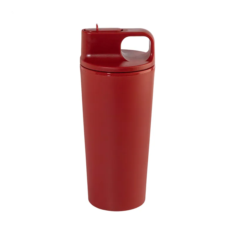 Tulipano – Bicchiere riutilizzabile in polipropilene 470 ml, colore Rosso, vista fronte