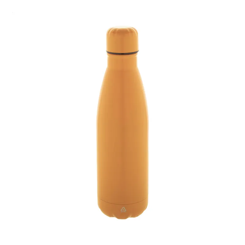 Alabastro – Borraccia in acciaio inox riciclato 790 ml, colore Arancione, vista fronte